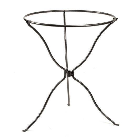 ACHLA Tripod Ring Stand | Graphite Powder-Coated Wrought Iron | Garden & Patio Birdbath Stand | 23in Dia x 29in H | Model BBS-14