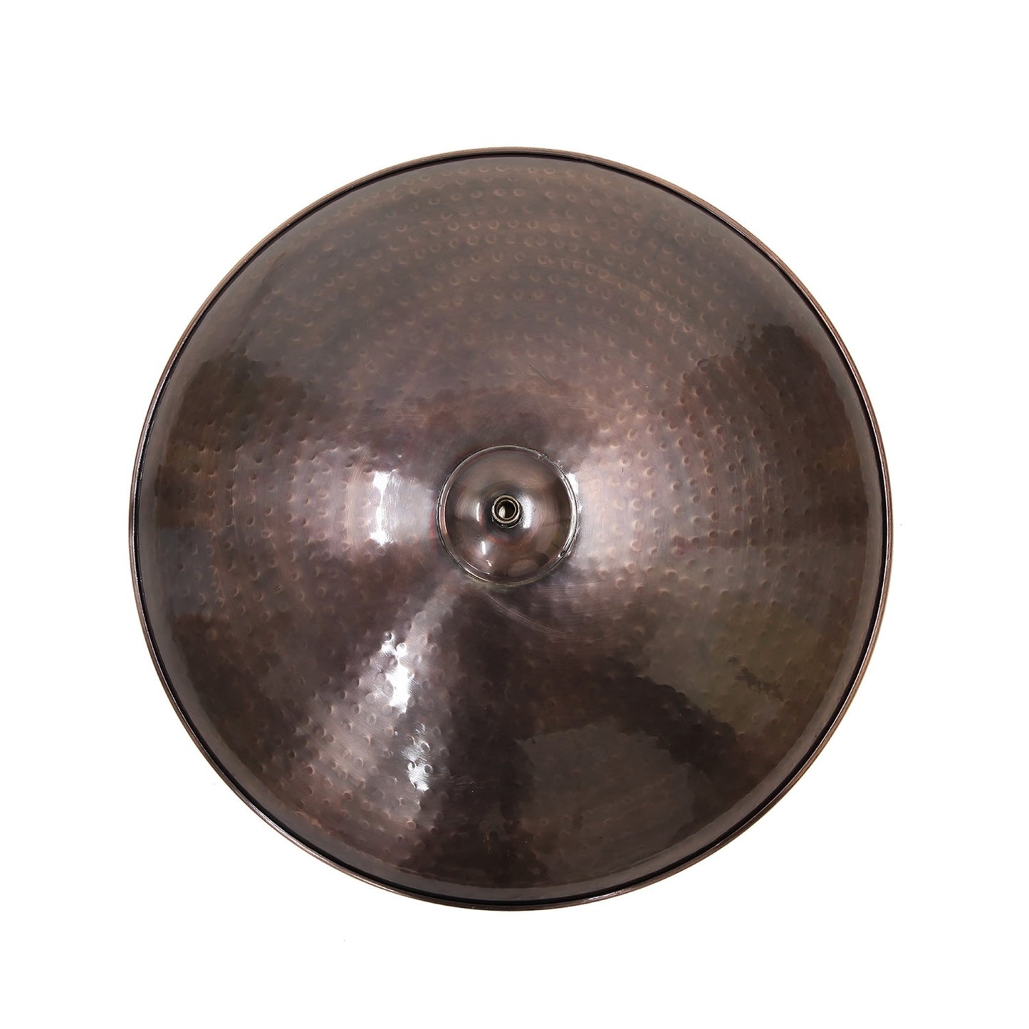 ACHLA Burnt Copper Birdbath Tripod Stand | Hammered Copper Bowl on Wrought Iron Base | Garden & Patio Accent | 14 x 14 x 13 in | Model BCB-01-TR2