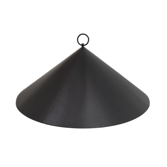 ACHLA Hanging Squirrel Deflector 18in | Black Wrought Iron | Outdoor Bird Feeder & Garden Protection | 18 x 18 x 10 in | Model BGD-03