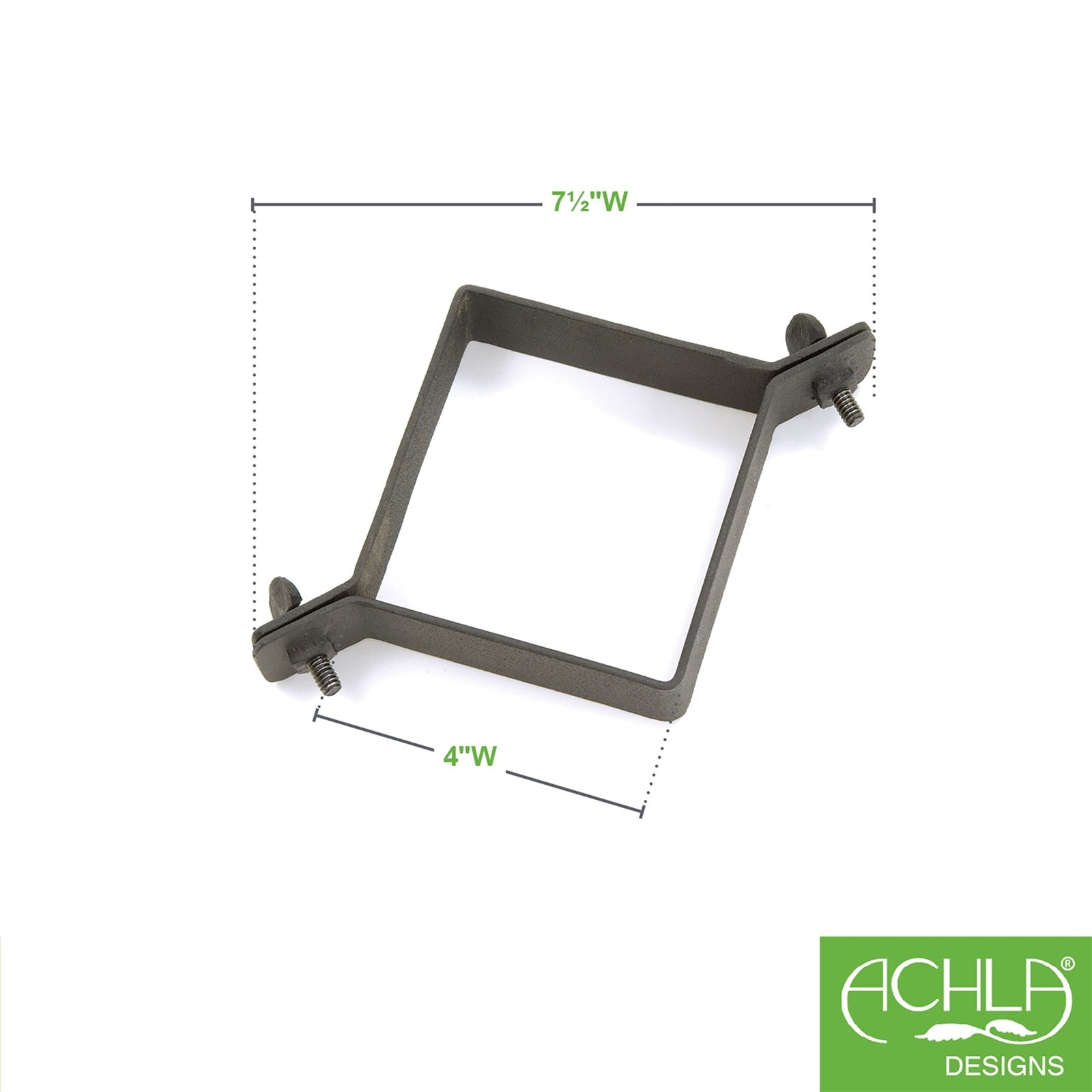 ACHLA Squirrel Deflector for 4x4 Post | Black Wrought Iron | Bird Feeder & Garden Pole Protection | 18in Diameter x 5.75in H | Model BGD-04