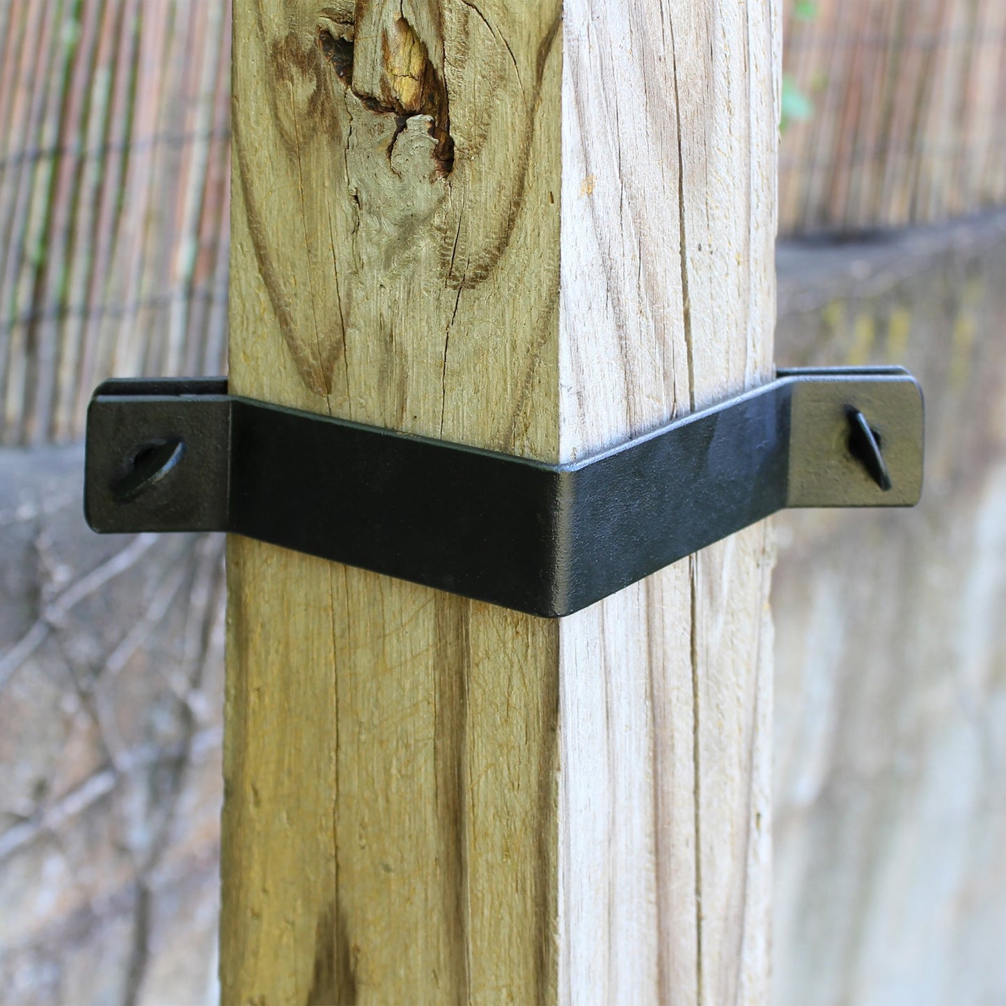 ACHLA Squirrel Deflector for 4x4 Post | Black Wrought Iron | Bird Feeder & Garden Pole Protection | 18in Diameter x 5.75in H | Model BGD-04
