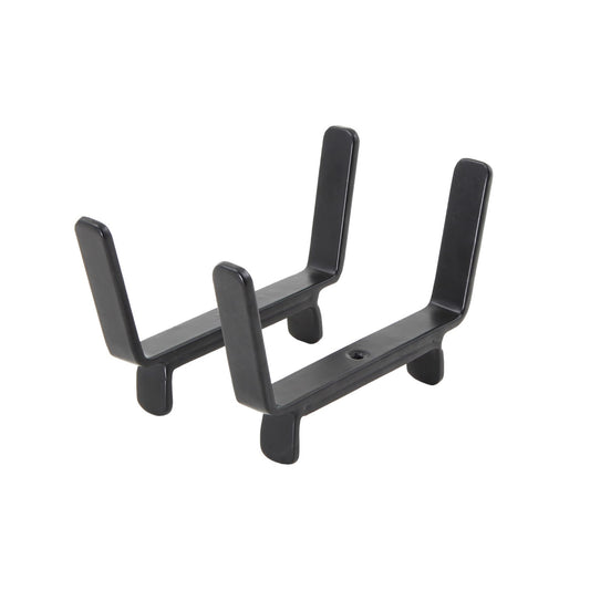 ACHLA 6in Flower Box Bracket for 2x4 Railing | Wrought Iron Black Powdercoat | Deck, Porch & Balcony Planter Support | 1 x 7 x 4 in | Model BGK-13-08