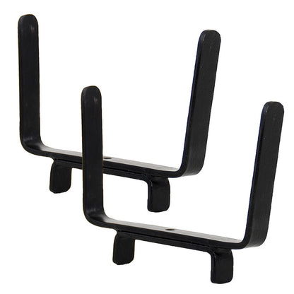 ACHLA Deck Bracket I Wrought Iron Flower Box Bracket | Black Wrought Iron | Deck & Patio Railing Planter Support | 6.25 x 5 in | Model BGK-13