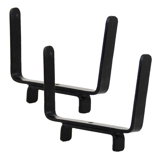 ACHLA Deck Bracket I Wrought Iron Flower Box Bracket | Black Wrought Iron | Deck & Patio Railing Planter Support | 6.25 x 5 in | Model BGK-13