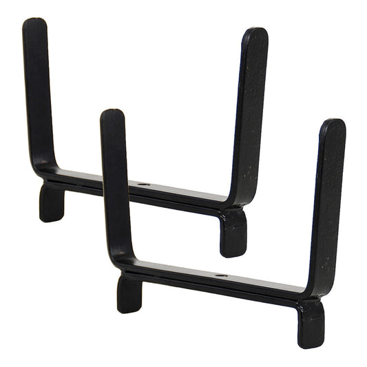 ACHLA Deck Bracket II | Wrought Iron Flower Box Bracket | For 2x6 Railing & 8in Deep Box | 6.25 x 5 x 0.75 in | Model BGK-14
