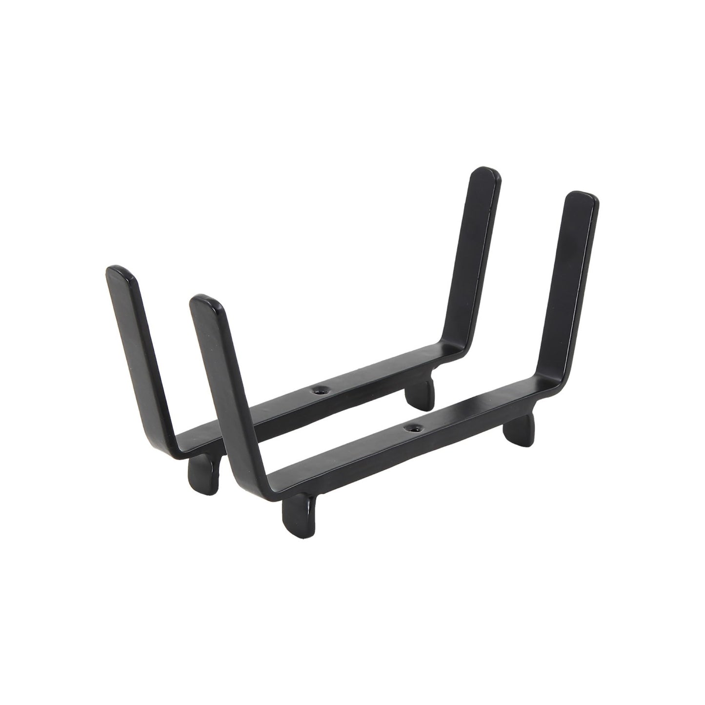 ACHLA 8in Flower Box Bracket for 2x6 Railing | Wrought Iron Black Powdercoat | Deck, Balcony & Porch Planter Support | 1 x 10 x 5 in | Model BGK-14-20