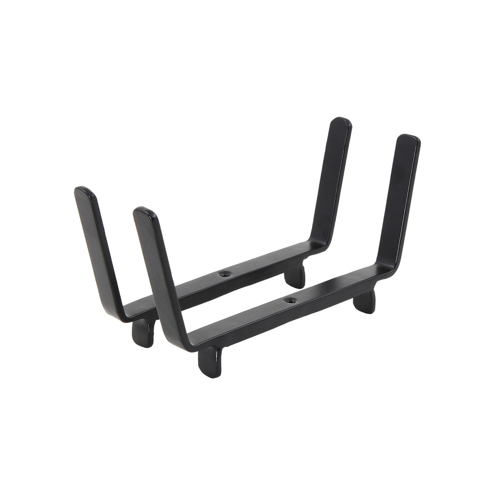 ACHLA 8in Flower Box Bracket for 2x6 Railing | Wrought Iron Black Powdercoat | Deck, Balcony & Porch Planter Support | 1 x 10 x 5 in | Model BGK-14-20