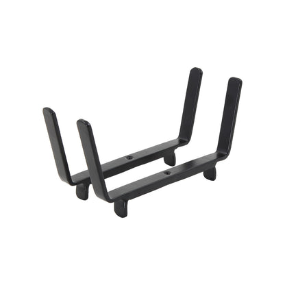 ACHLA 8in Flower Box Bracket for 2x6 Railing | Wrought Iron Black Powdercoat | Deck, Balcony & Porch Planter Support | 1 x 10 x 5 in | Model BGK-14-20