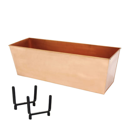 ACHLA Deck Bracket II | Wrought Iron Flower Box Bracket | For 2x6 Railing & 8in Deep Box | 6.25 x 5 x 0.75 in | Model BGK-14
