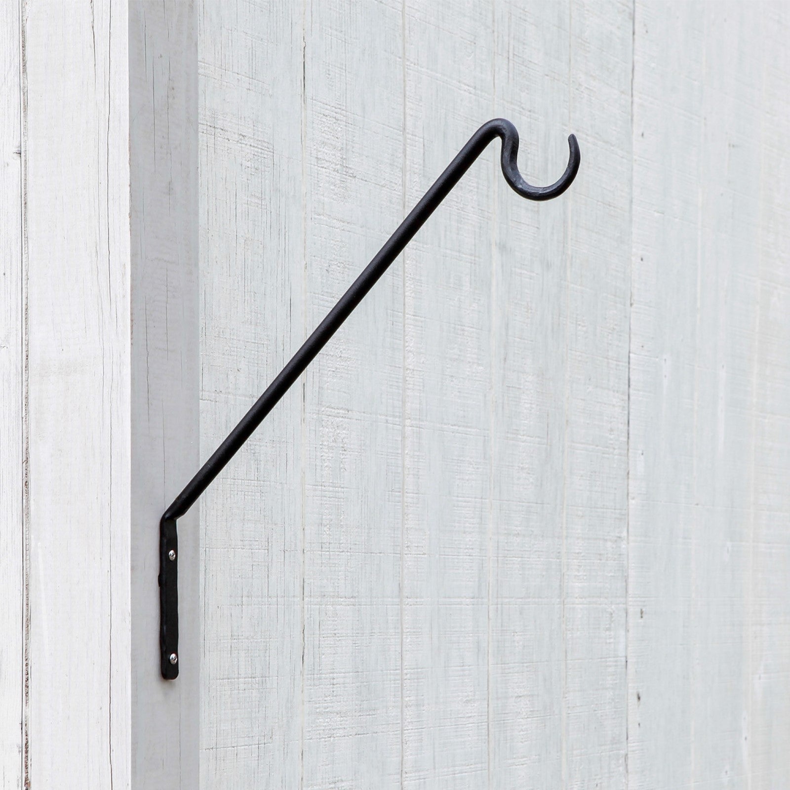 ACHLA 13in 1-Light Wall Sconce | Industrial Black Powdercoat Wrought Iron | Outdoor Patio & Deck Accent Light | 13 x 15.5 x 0.5 in | Model BGP-09S