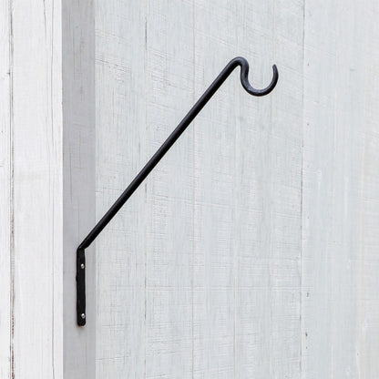ACHLA 13in 1-Light Wall Sconce | Industrial Black Powdercoat Wrought Iron | Outdoor Patio & Deck Accent Light | 13 x 15.5 x 0.5 in | Model BGP-09S