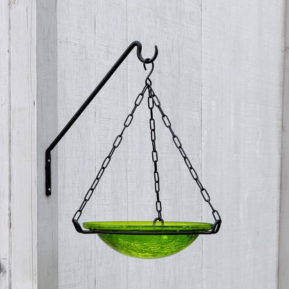 ACHLA 13in 1-Light Wall Sconce | Industrial Black Powdercoat Wrought Iron | Outdoor Patio & Deck Accent Light | 13 x 15.5 x 0.5 in | Model BGP-09S