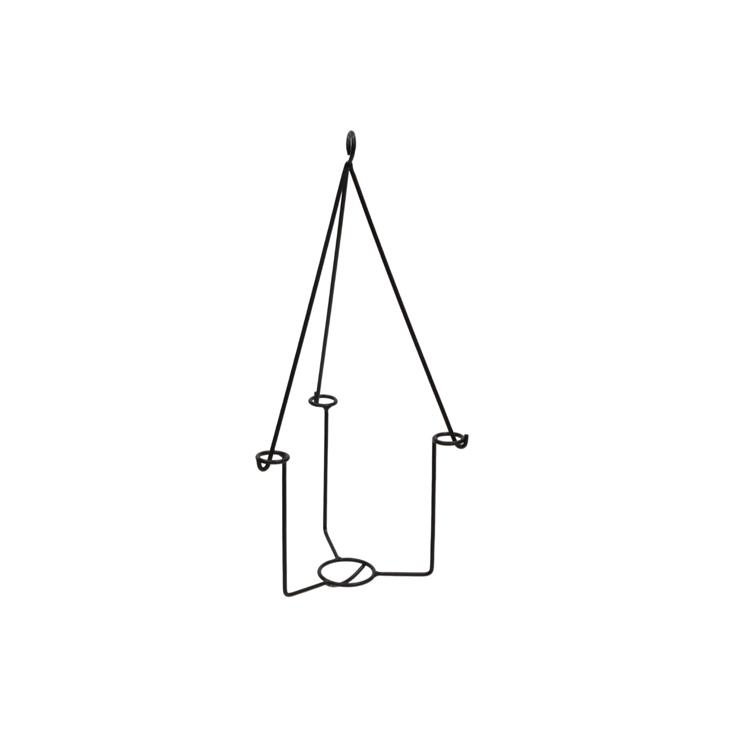 ACHLA Vera Plant Hanger Set of 2 | Black Wrought Iron | Indoor & Outdoor Hanging Planter | 10 x 10 x 45 in | Model BH-03-2