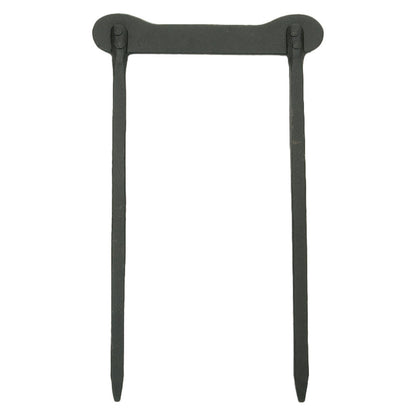 ACHLA Boot Scraper | Wrought Iron Black Powder Coat | Garden & Entryway Mud Remover | 17 x 11 x 1 in | Model BS-03