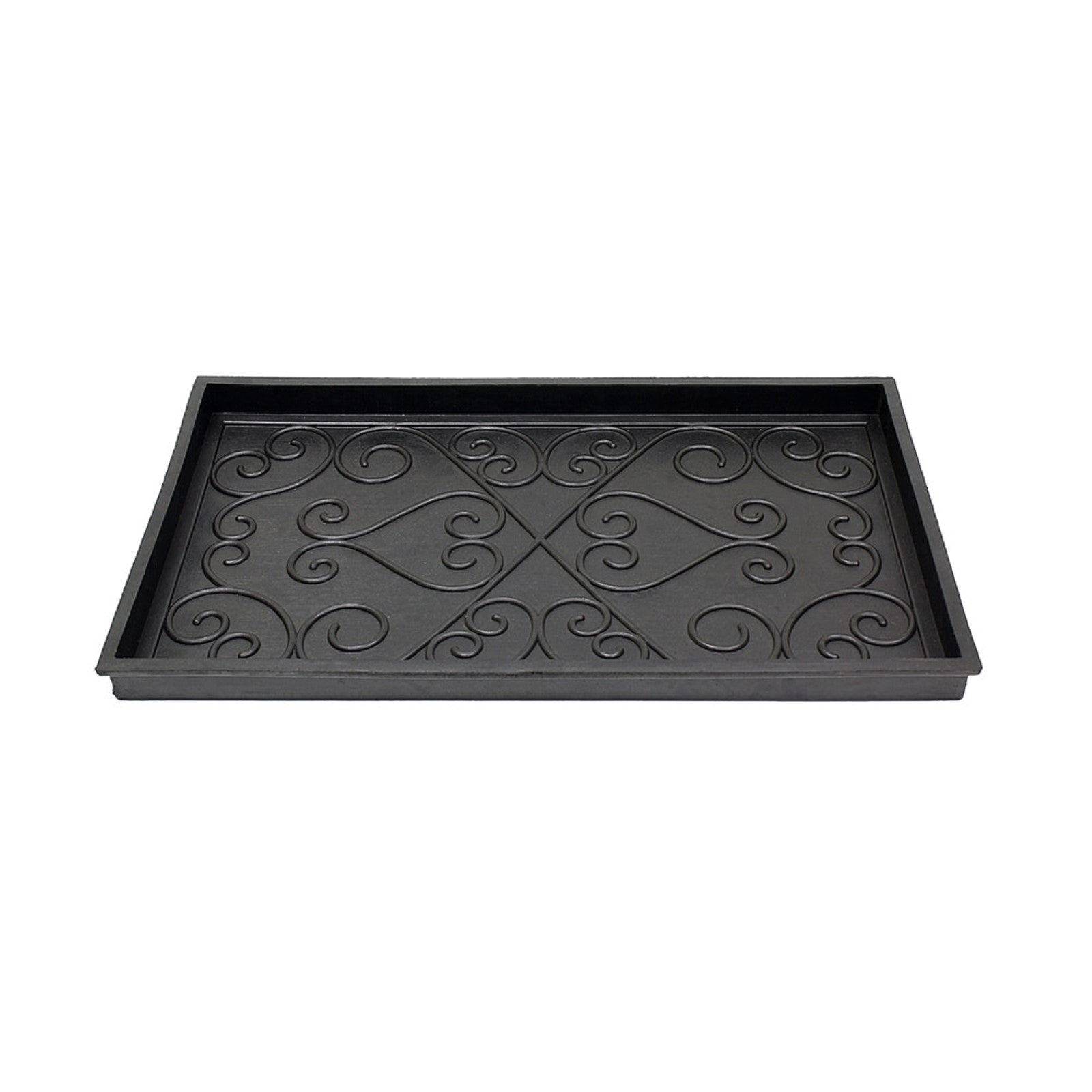 ACHLA Boot Tray Small | Black Natural Rubber | Entryway & Mudroom Catch-All | 14 x 24 x 2 in | Model BT-01S