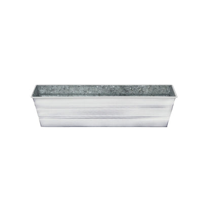 ACHLA Galvanized Steel Flower Box Planter Small 22in | Classic Cape Cod White | Window Box & Balcony Container Garden | 22 x 6 x 5 in | Model C-08W