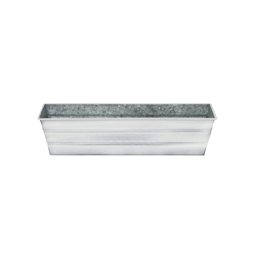 ACHLA Galvanized Steel Flower Box Planter Small 22in | Classic Cape Cod White | Window Box & Balcony Container Garden | 22 x 6 x 5 in | Model C-08W