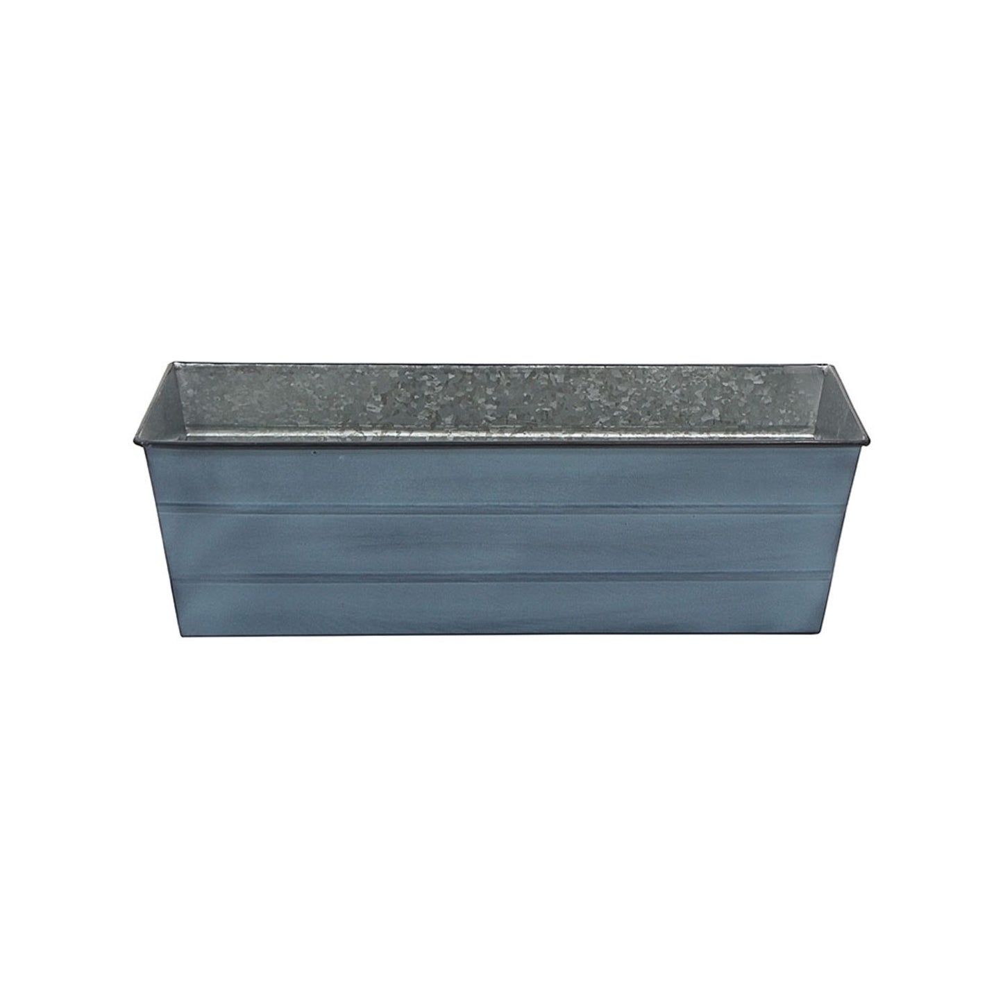 ACHLA Galvanized Steel Flower Box Planter Medium 24in | Classic Windowbox Nantucket Blue | Balcony & Entryway Container Garden | Model C-20NB