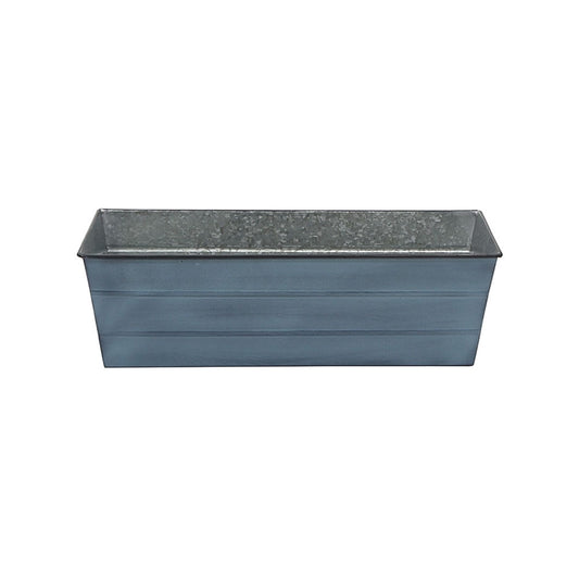 ACHLA Galvanized Steel Flower Box Planter Medium 24in | Classic Windowbox Nantucket Blue | Balcony & Entryway Container Garden | Model C-20NB