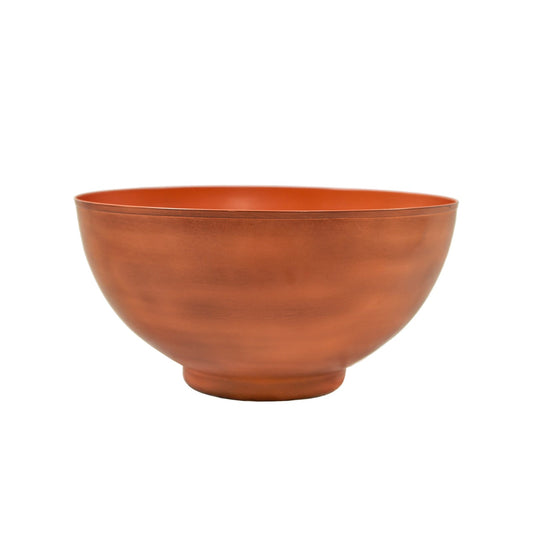 ACHLA Solaria Small Bowl Planter 16in | Burnt Sienna Galvanized Steel and Black Wrought Iron | Indoor & Outdoor Cactus & Succulent | Model C-60BS