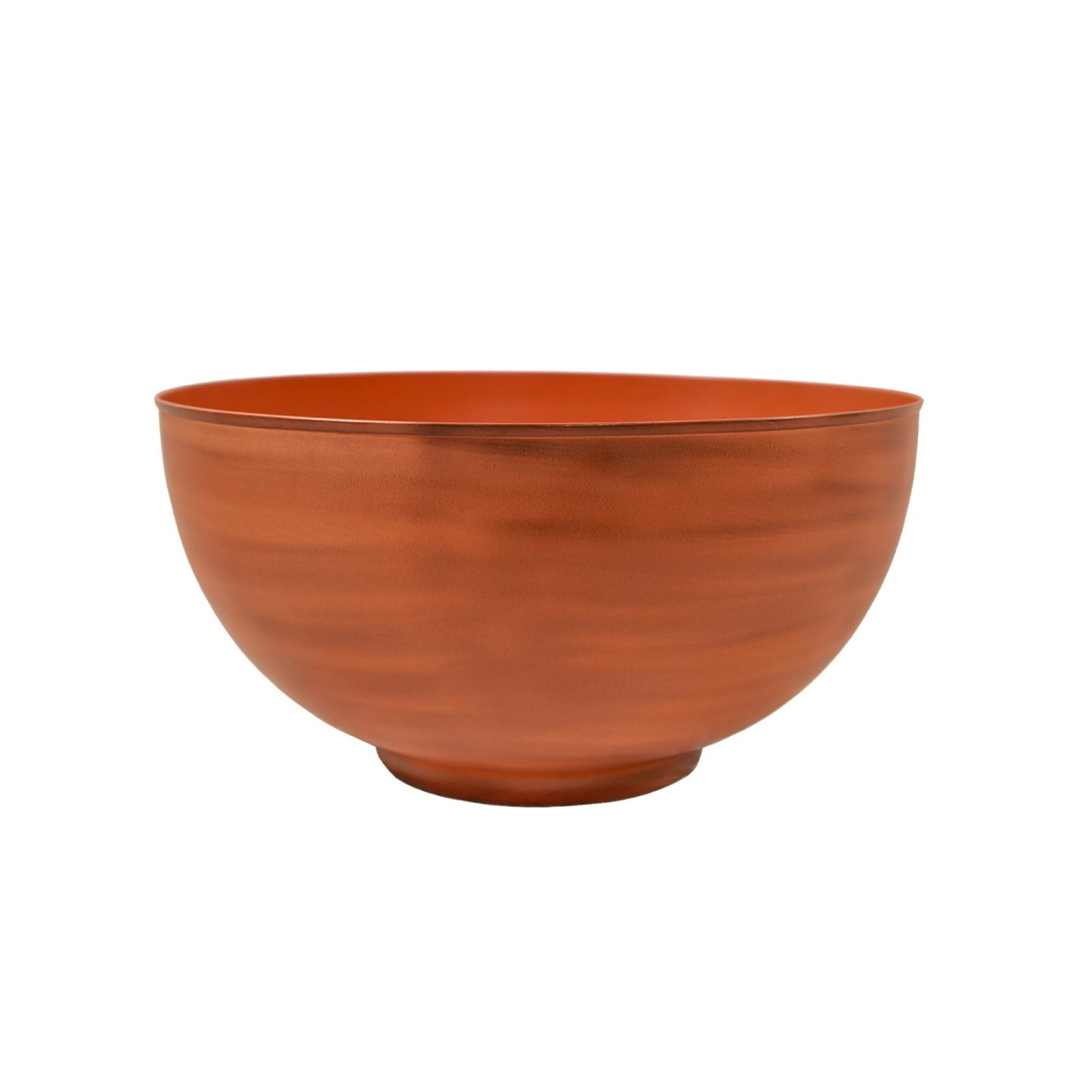 ACHLA Solaria Large Bowl 20in Decorative Bowl | Burnt Sienna Galvanized Steel and Black Wrought Iron | Indoor & Outdoor Planter | Model C-61BS