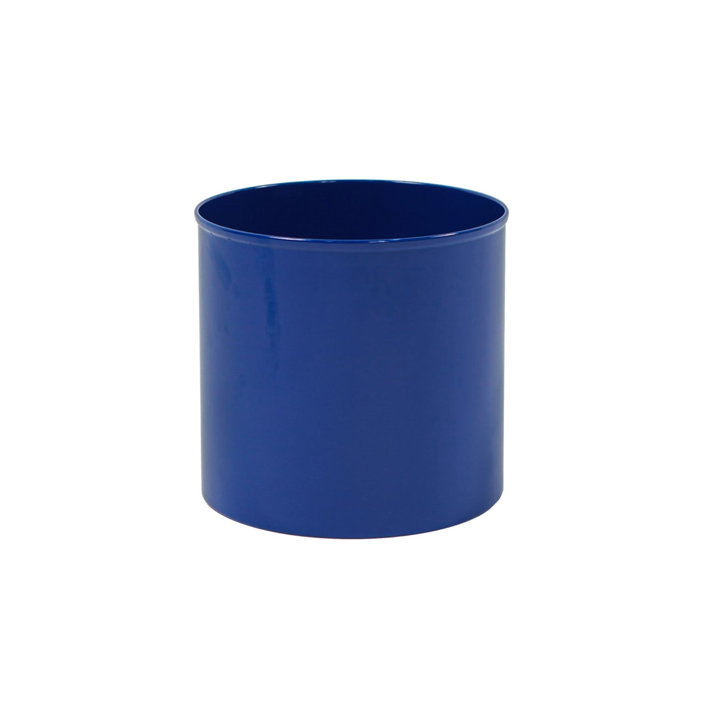 ACHLA Solaria Cylinder Planter 8in | French Blue Galvanized Steel | Indoor & Outdoor Cachepot for Cactus, Orchid, Topiary | Model C-62FB
