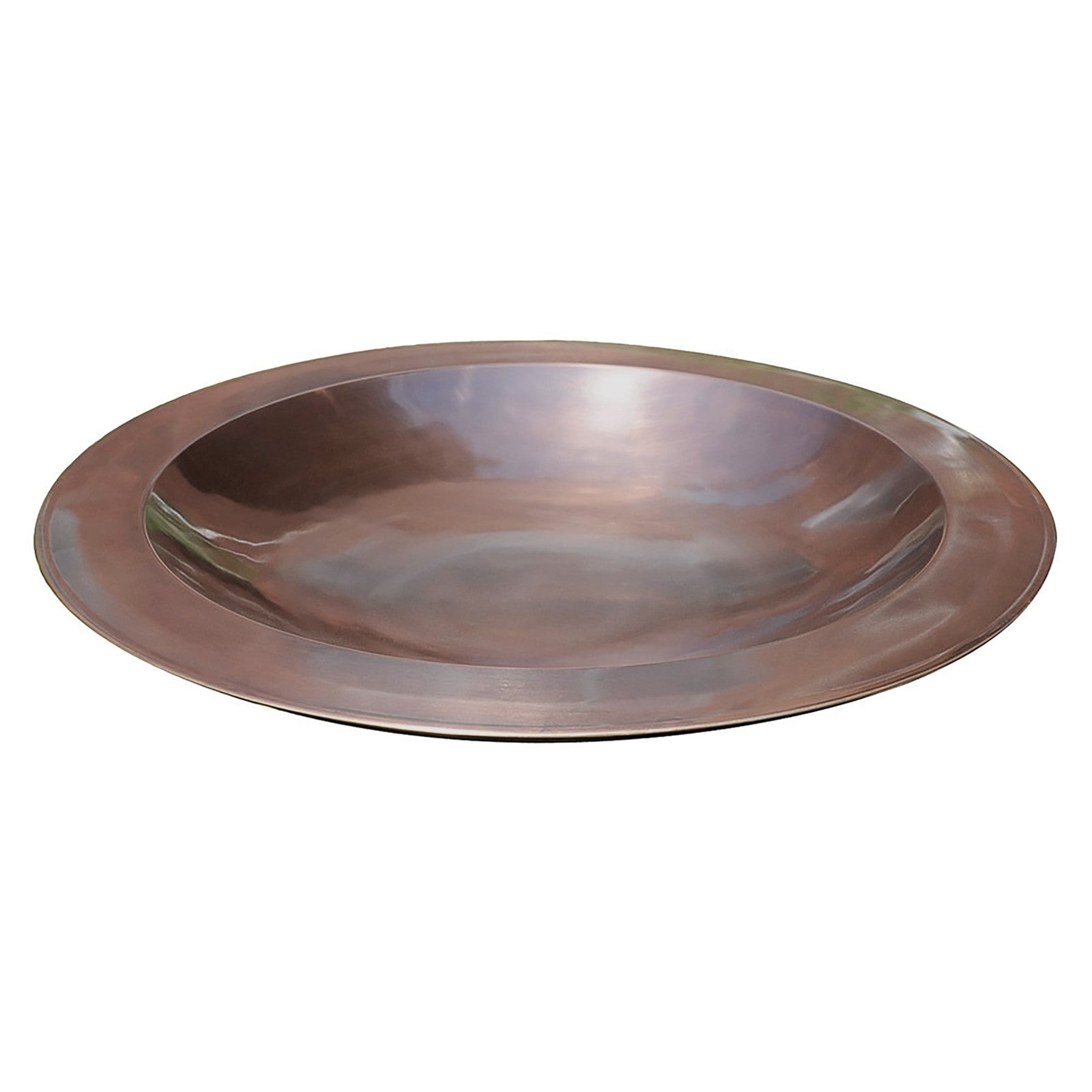 ACHLA Classic Birdbath 24in Round | Traditional Brass with Antique Copper Finish | Outdoor Garden & Patio Water Feature | Model CBB-01