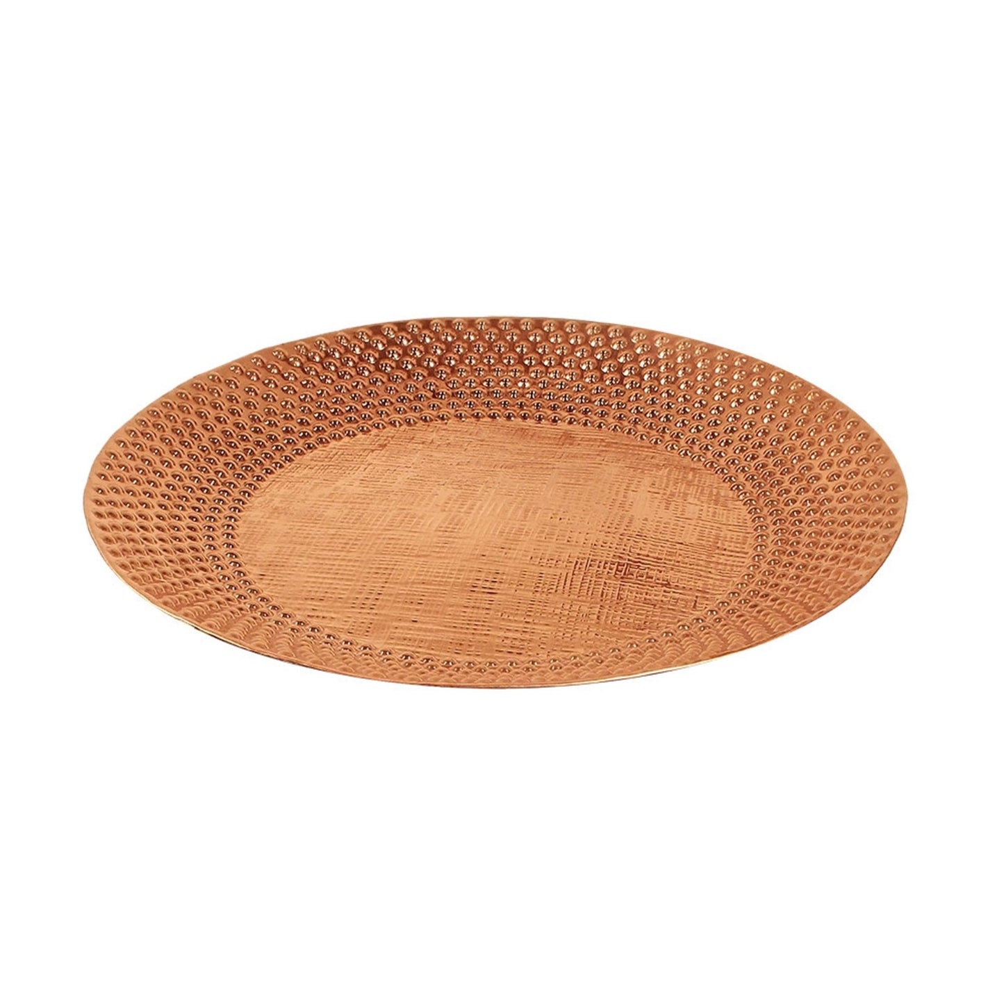 ACHLA Classic II 24in Hammered Copper Birdbath Bowl | Brass Construction, Natural Patina | Garden & Backyard Water Feature | Model CBB-02