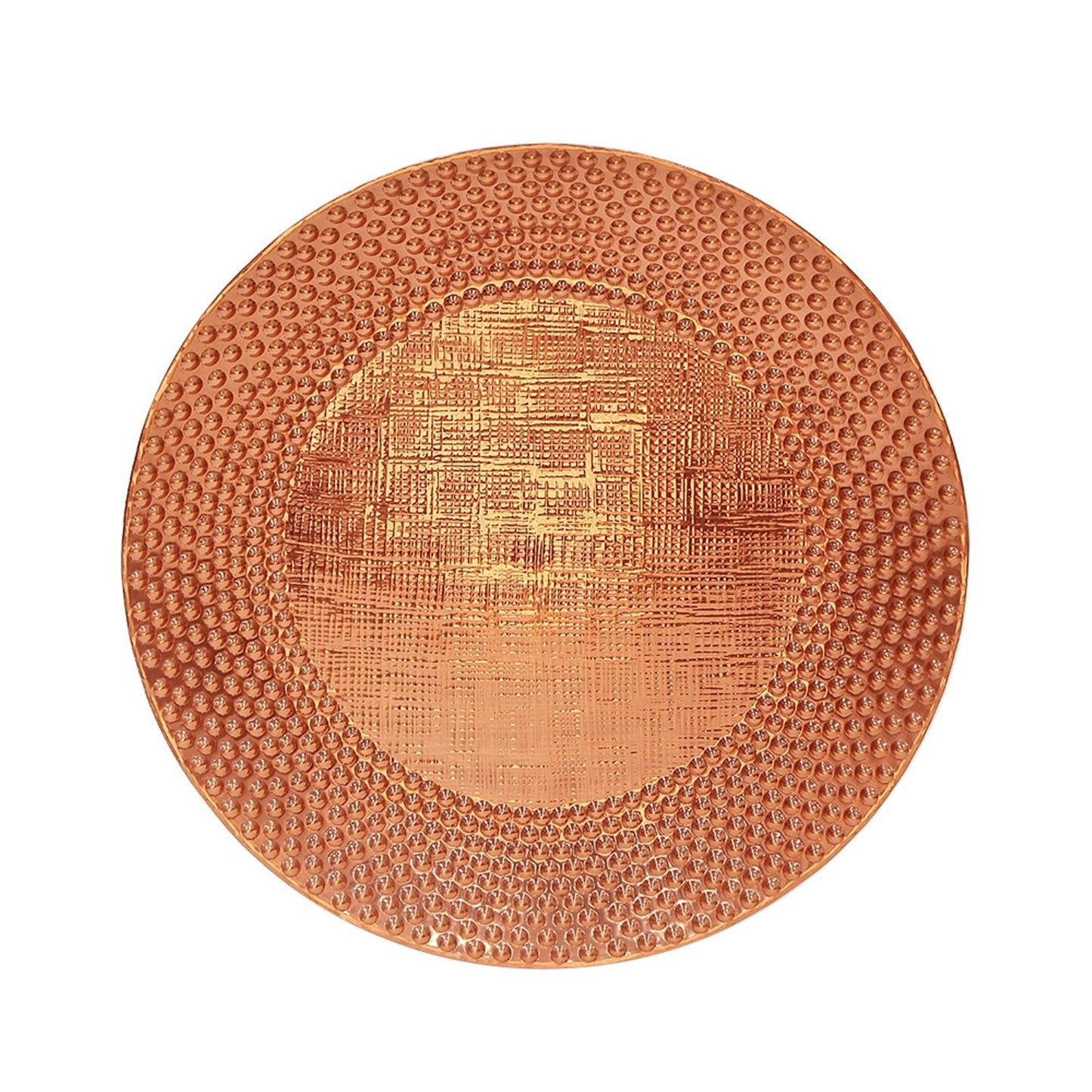 ACHLA Classic II 24in Hammered Copper Birdbath Bowl | Brass Construction, Natural Patina | Garden & Backyard Water Feature | Model CBB-02