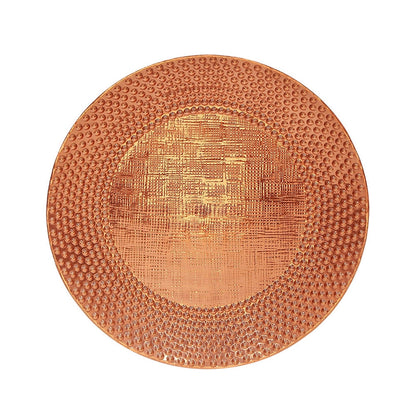 ACHLA Classic II 24in Hammered Copper Birdbath Bowl | Brass Construction, Natural Patina | Garden & Backyard Water Feature | Model CBB-02