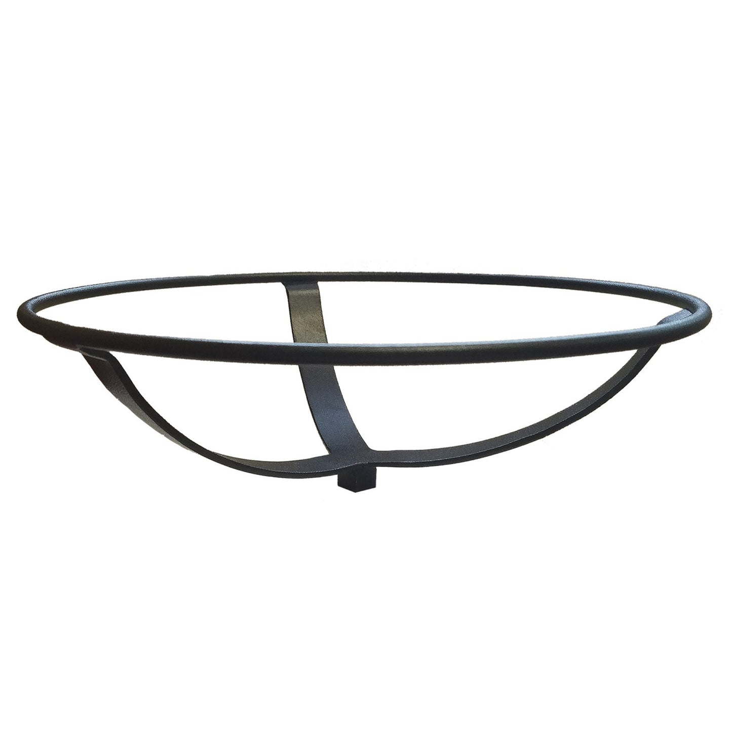 ACHLA 12in Crackle Glass Birdbath | Fern Green Hand-Blown Glass with Black Wrought Iron Bracket | Garden & Patio Bird Bath | Model CGB-05FG-WM