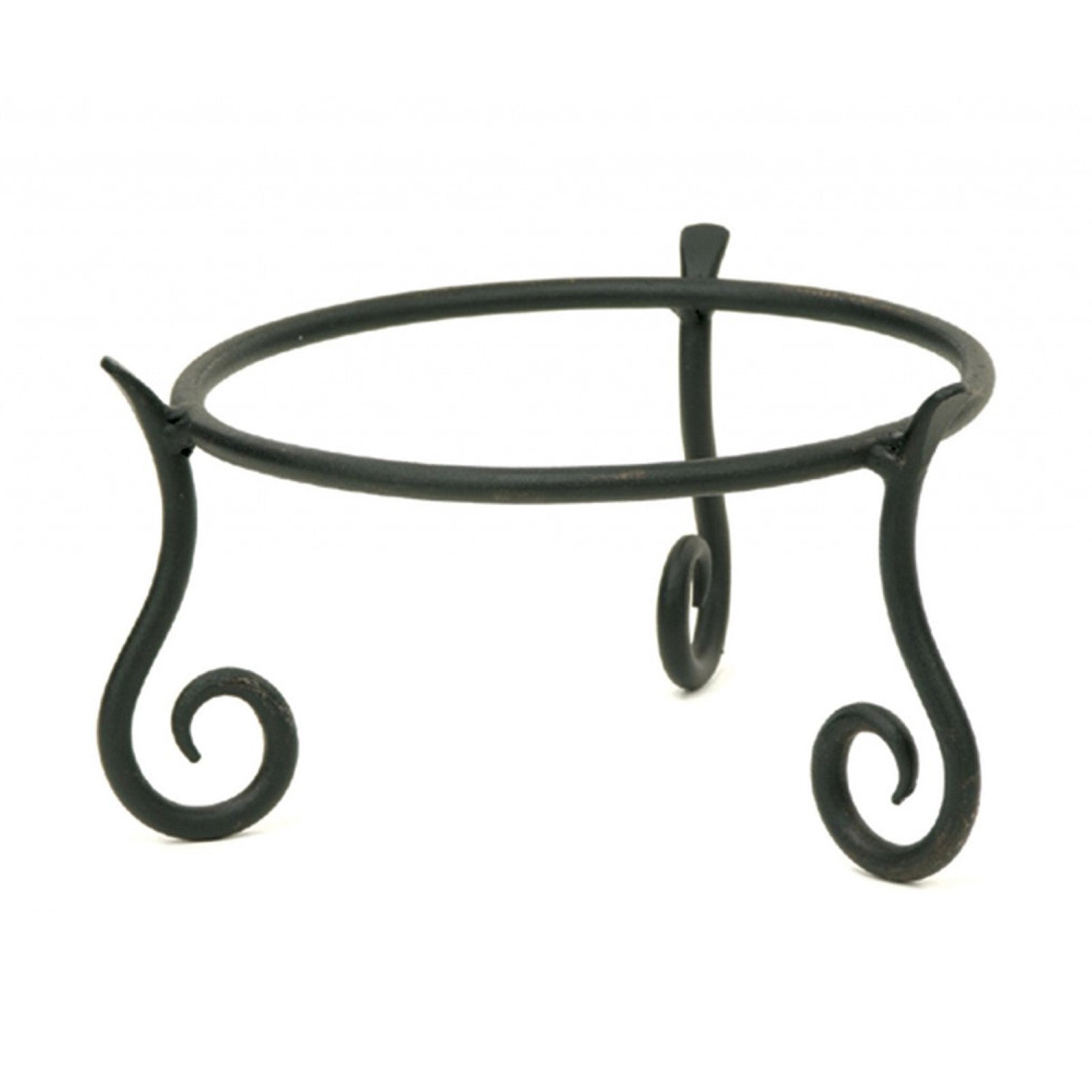ACHLA 12in Crackle Glass Birdbath with Stand | Mandarin Orange Glass and Black Wrought Iron | Garden & Patio Decor | 12 x 12 x 7 in | Model CGB-06M-S1