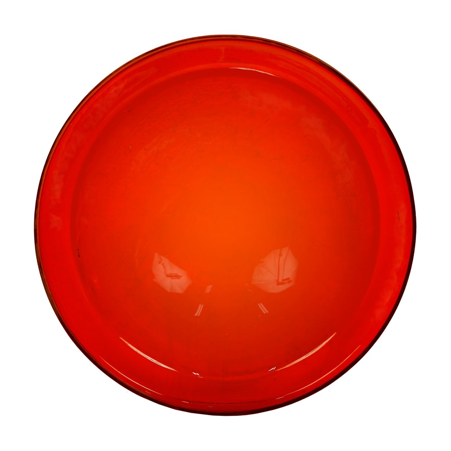 ACHLA 12in Crackle Glass Birdbath with Short Stand | Tomato Red Hand-Blown Glass & Wrought Iron | Garden Patio & Tabletop | Model CGB-09R-S1