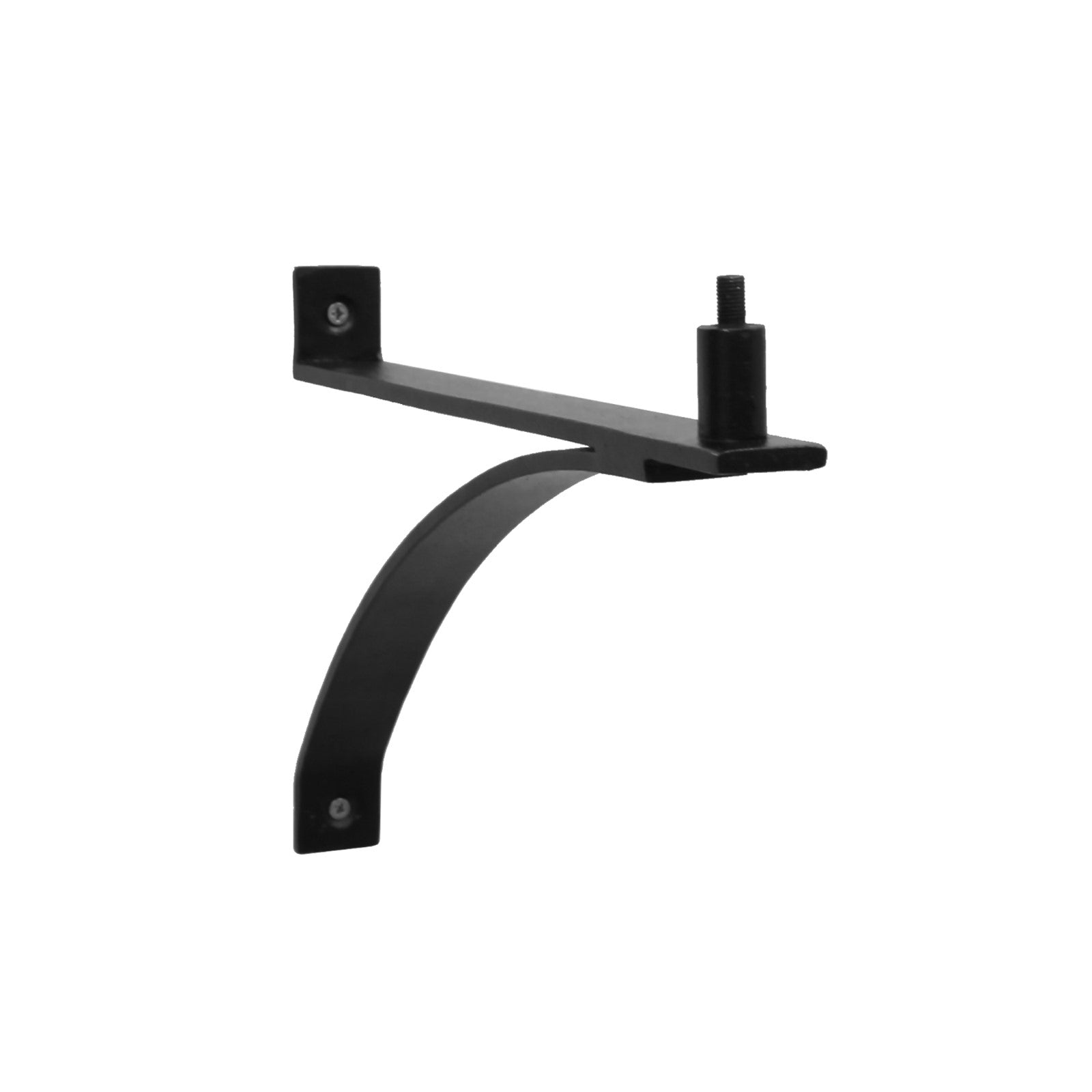 ACHLA 14in Crackle Glass Birdbath Wall Bracket | Mandarin Orange Glass and Black Wrought Iron | Porch, Deck & Garden Decor | Model CGB-14M-WM2