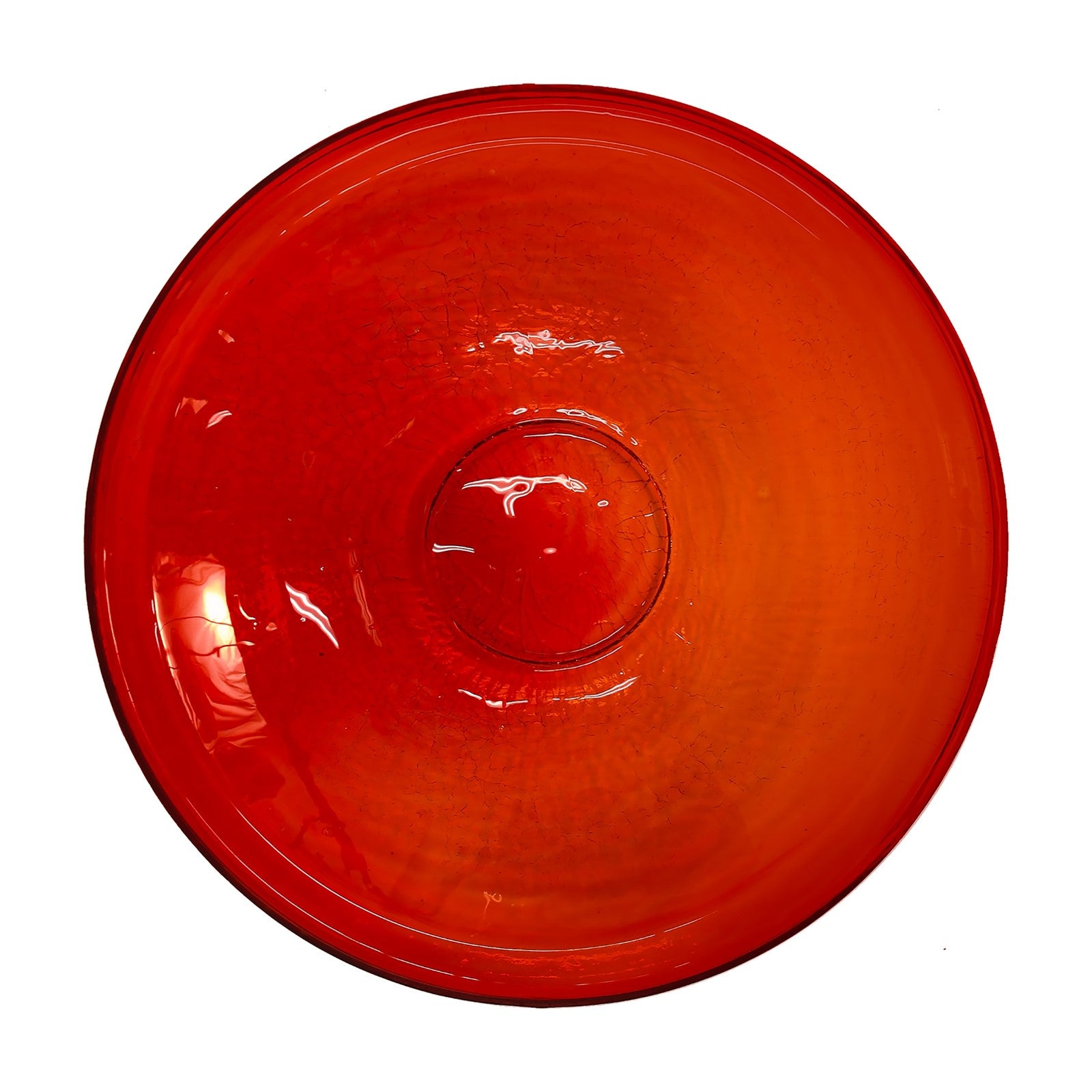 ACHLA Crackle Glass Birdbath with Over Rail Bracket | Hand-Blown Red Glass and Black Wrought Iron | Balcony & Deck Railing | Model CGB-14R-OR2