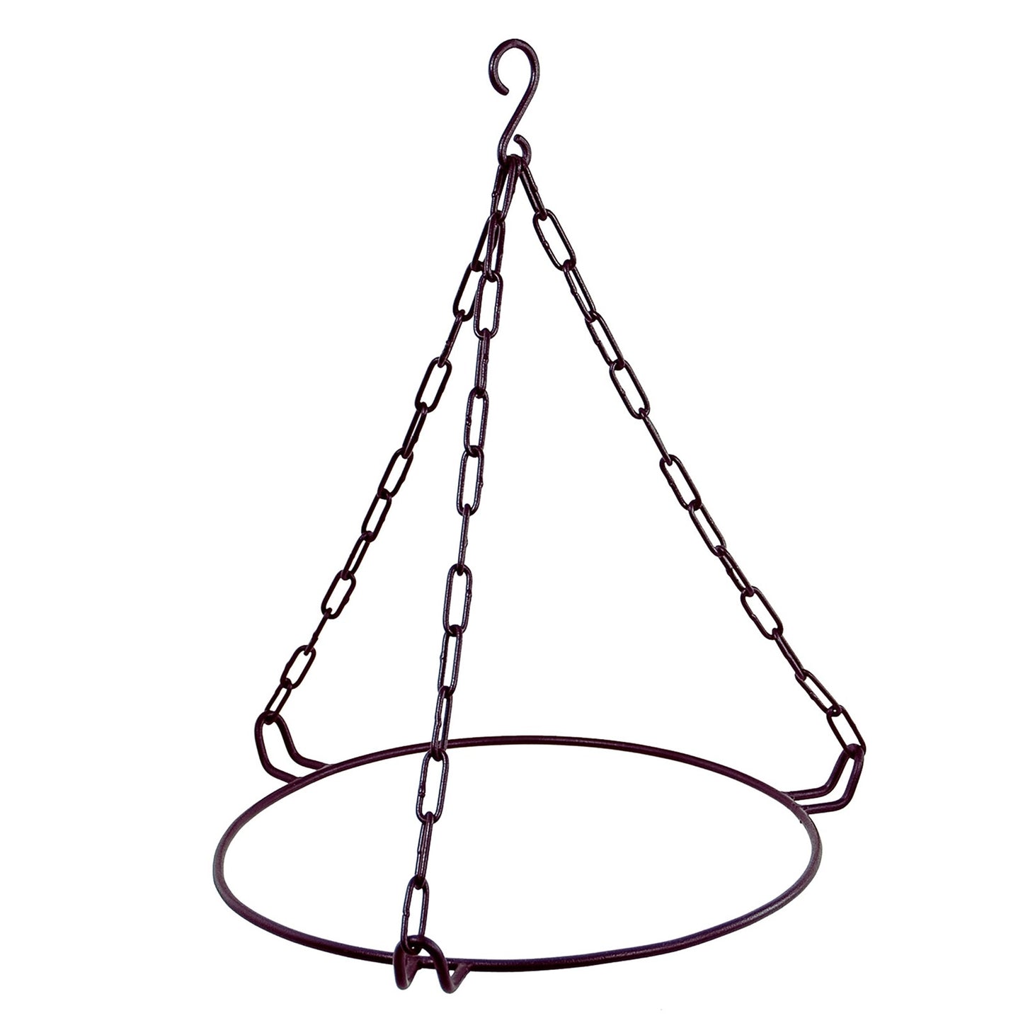 ACHLA CGB-H-14R 14in Hanging Red Crackle Glass Birdbath Bowl | Outdoor Garden & Patio Decorative Bowl | 13.75 x 13.75 x 17 in | Model CGB-H-14R