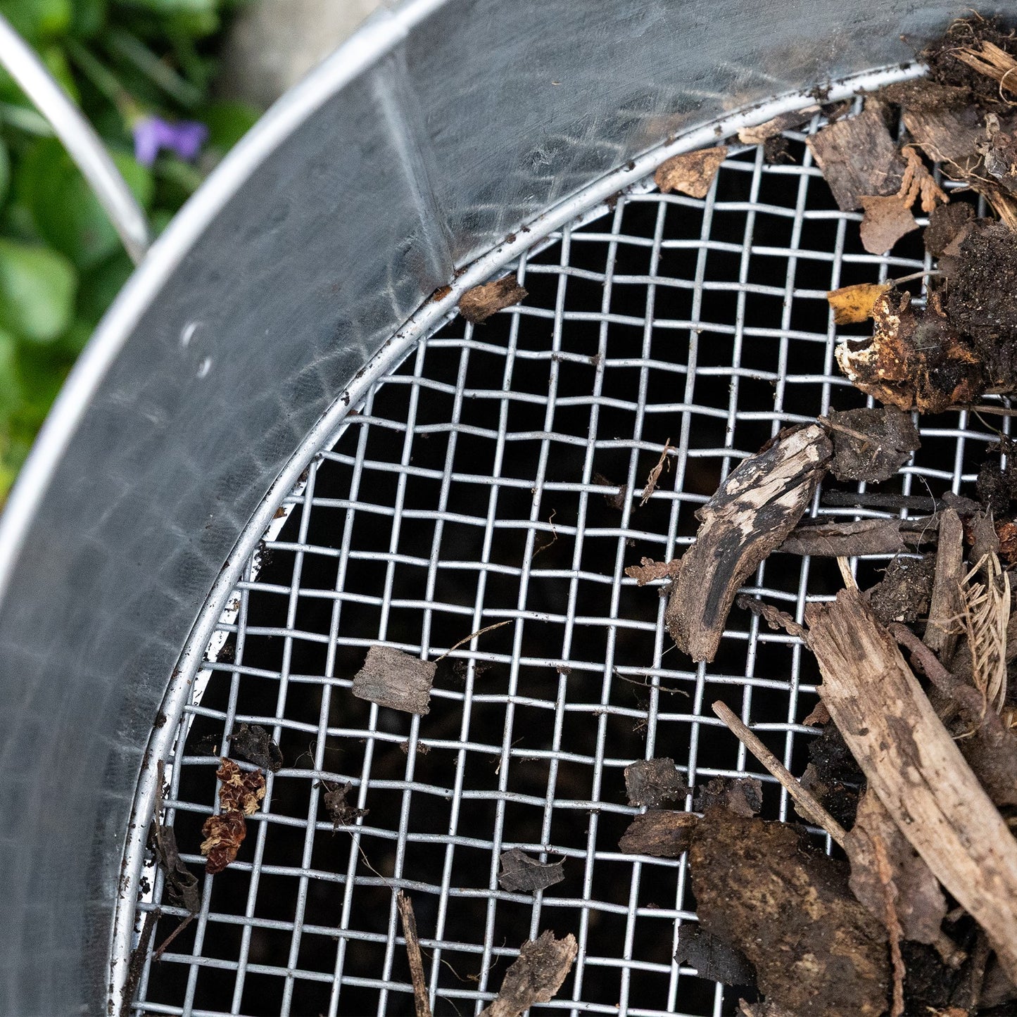ACHLA Compost Sifter CS-03 | Galvanized Steel Mesh | Garden & Compost Bin Sifting | 19in W x 4in H, 3/8in Mesh Openings | Model CS-03