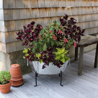 ACHLA Tabletop Stand CWI-01 | Black Wrought Iron Folding Stand | Party & Catering Display | 9 x 9 x 7 in | Model CWI-01