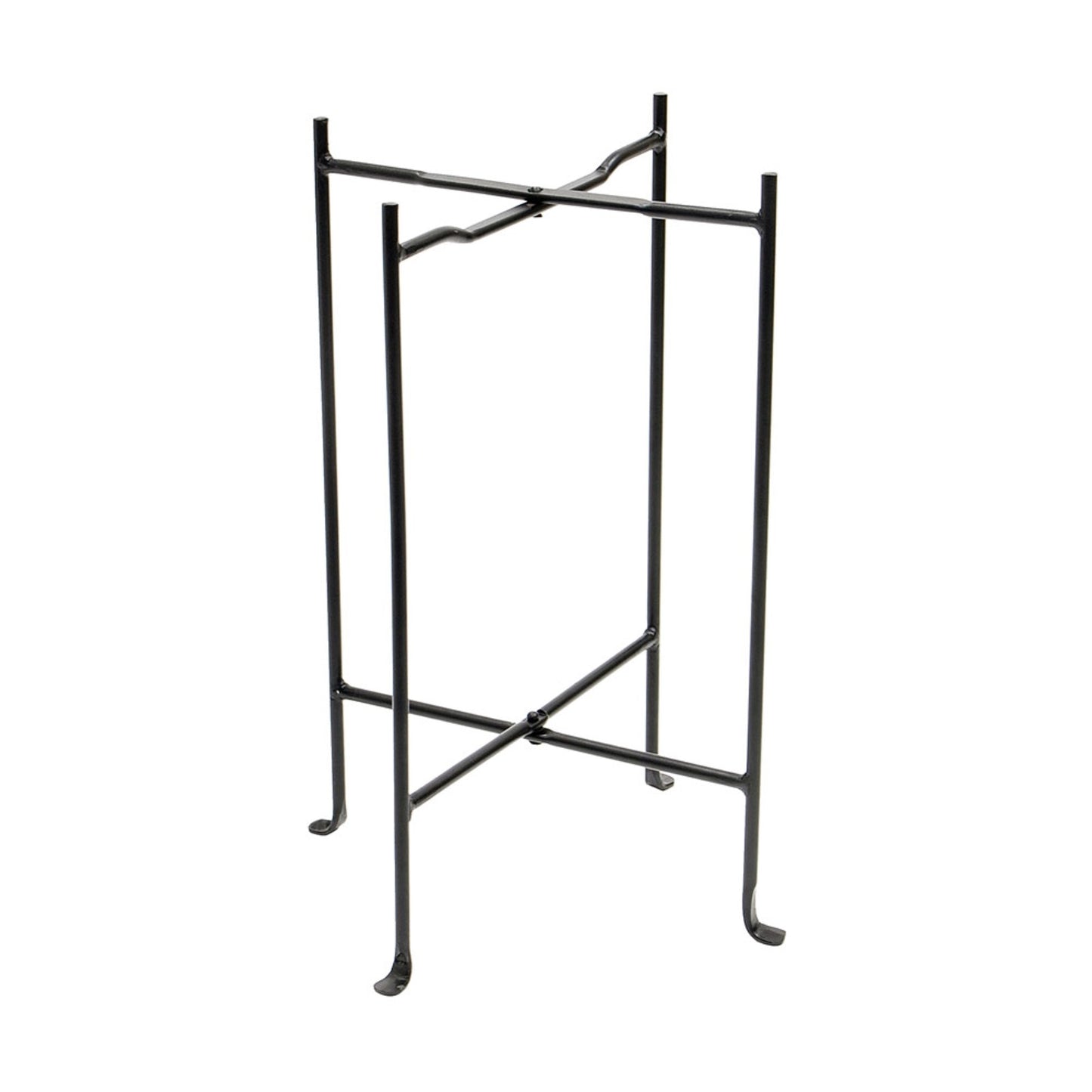 ACHLA Floor Stand 23in Wrought Iron Stand | Black Powder Coated Metal | Outdoor Garden & Patio Display | 18 x 18 x 23 in | Model CWI-02