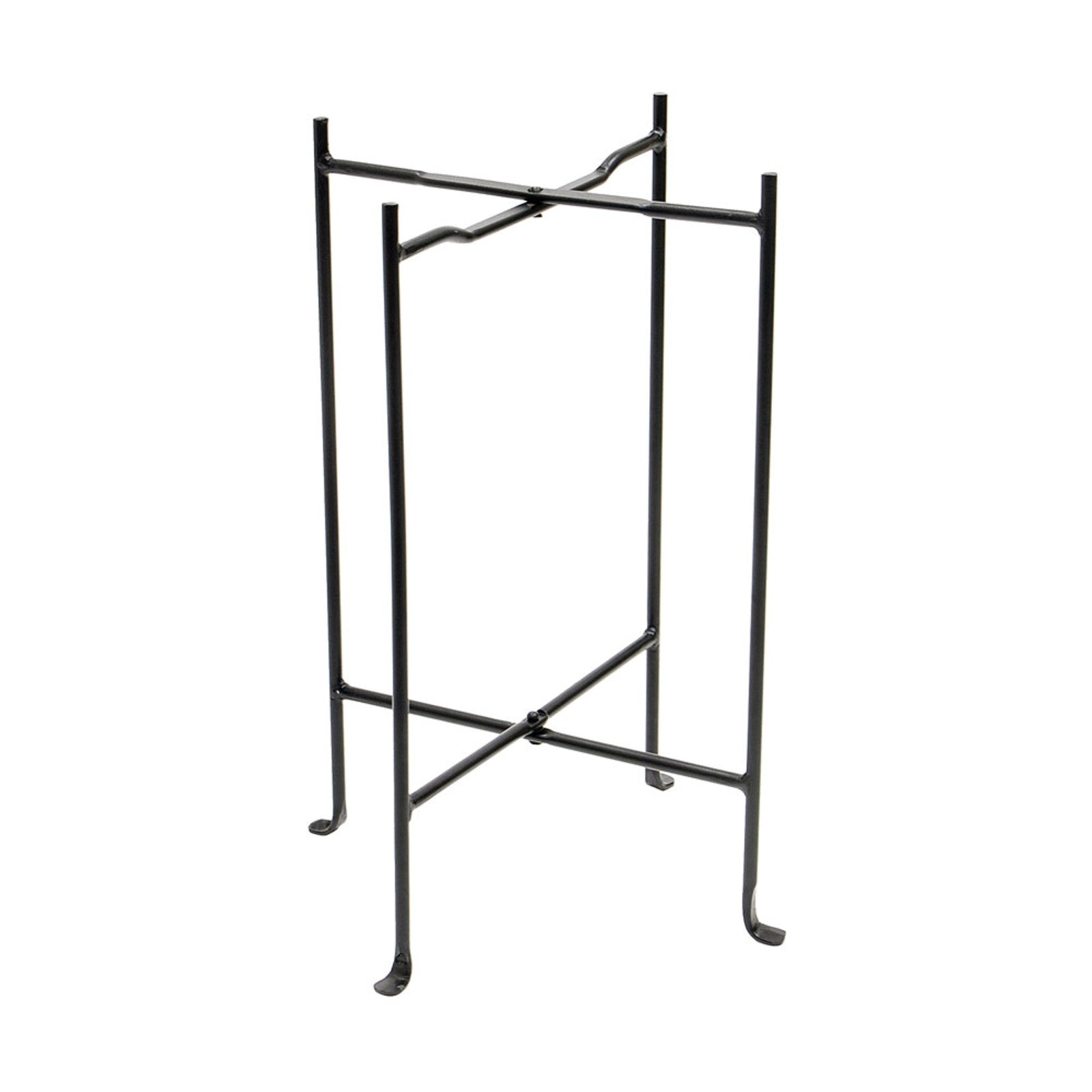 ACHLA Floor Stand 23in Wrought Iron Stand | Black Powder Coated Metal | Outdoor Garden & Patio Display | 18 x 18 x 23 in | Model CWI-02