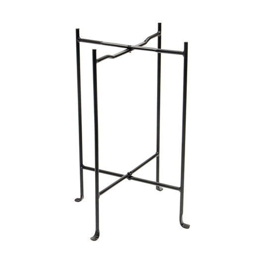 ACHLA Floor Stand 23in Wrought Iron Stand | Black Powder Coated Metal | Outdoor Garden & Patio Display | 18 x 18 x 23 in | Model CWI-02