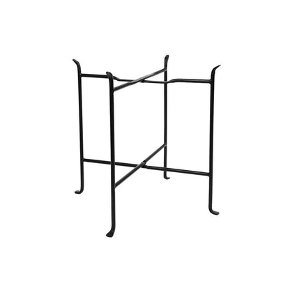 ACHLA Short Floor Stand | Black Powdercoated Wrought Iron | Patio & Garden Planter Stand | 20 x 20 x 20 in | Model CWI-04