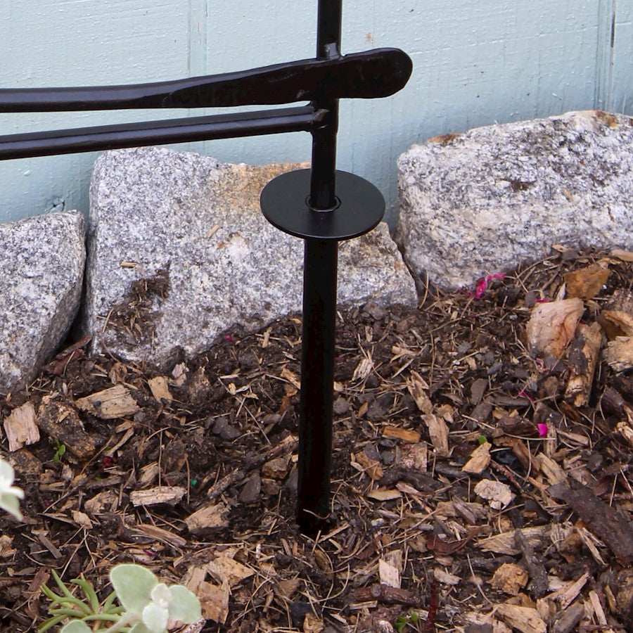 ACHLA Acanthus Fence Trellis 33in W x 43in H | Traditional Wrought Iron Black Powdercoat | Garden Border & Climbing Plant Support | Model DFS-08-2