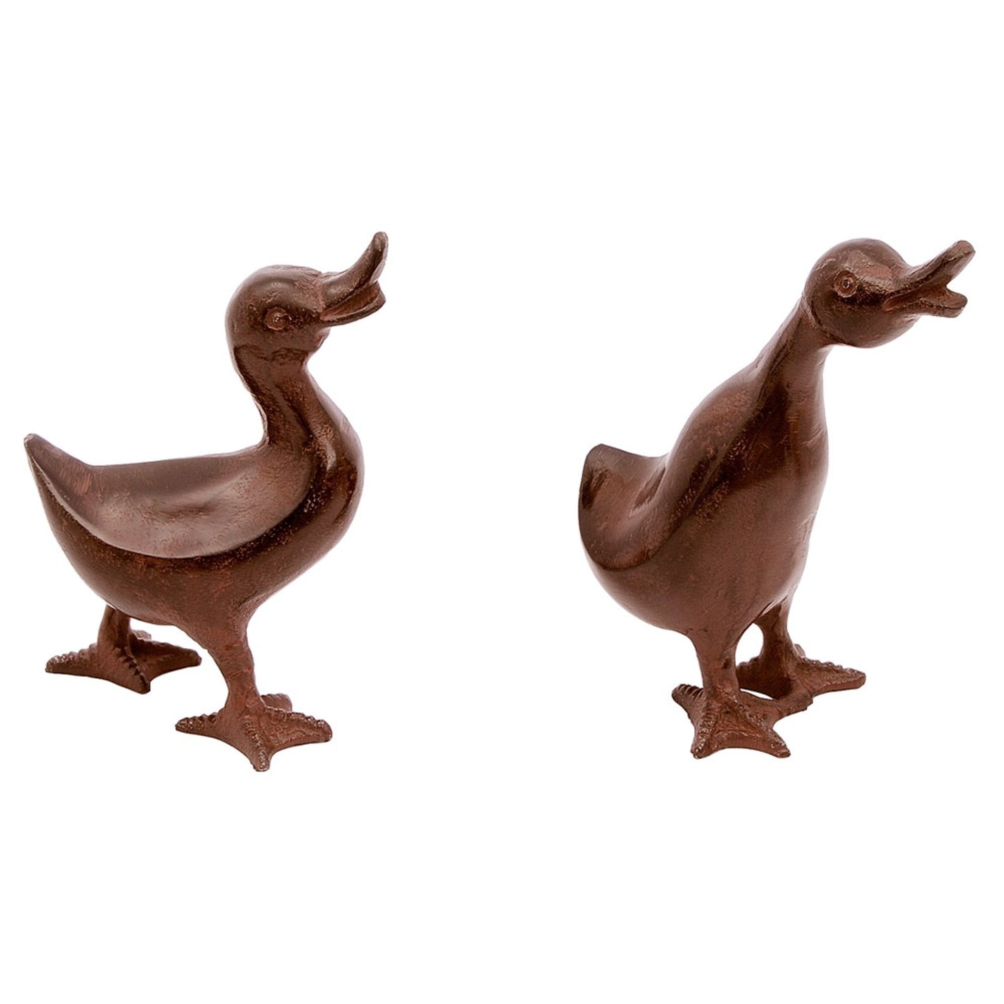 ACHLA Pair of Ducklings | Bronze Hand-Cast Aluminum Garden Ornament | Outdoor Patio & Garden Decor | 6-6.5 in H | Model E-11