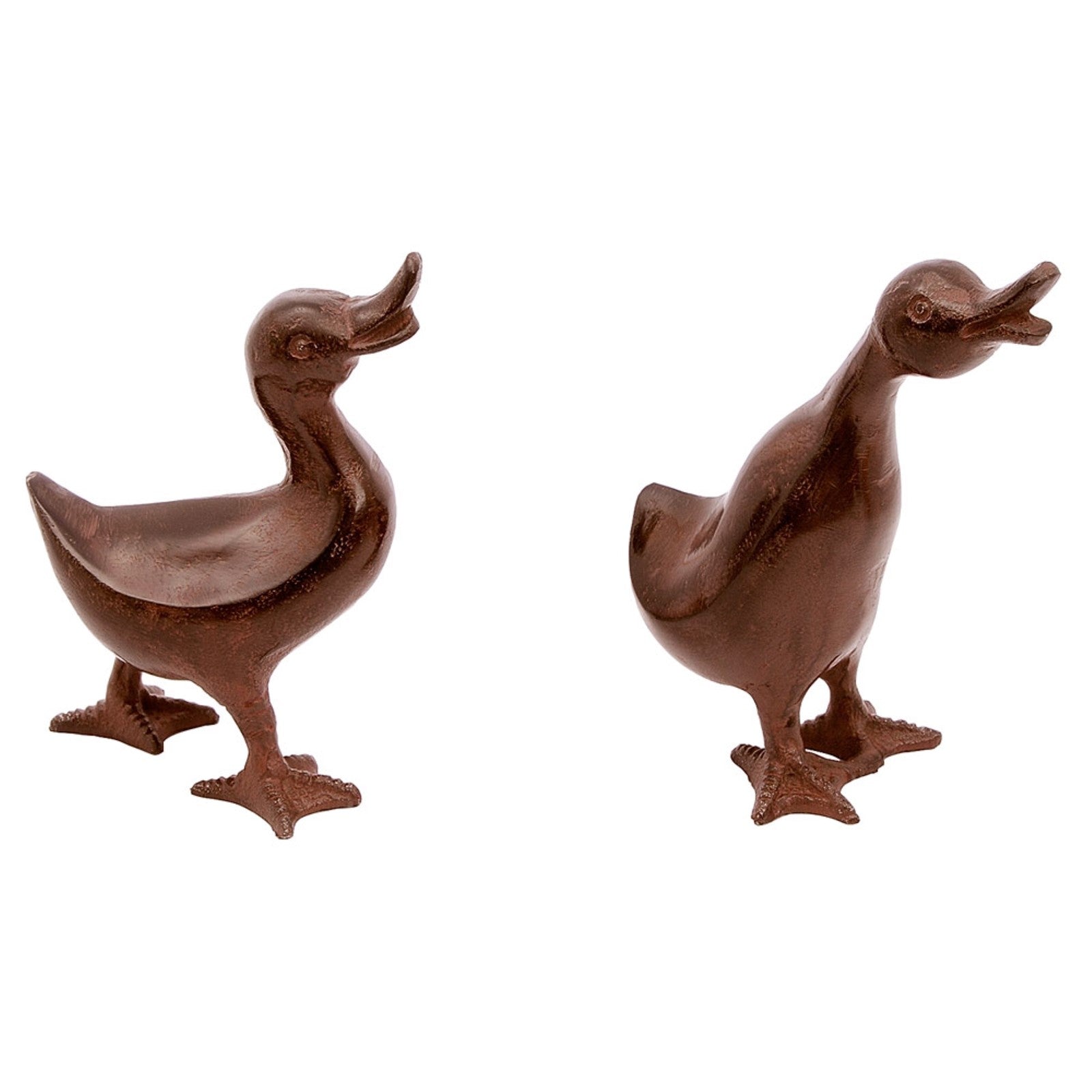 ACHLA Pair of Ducklings | Bronze Hand-Cast Aluminum Garden Ornament | Outdoor Patio & Garden Decor | 6-6.5 in H | Model E-11