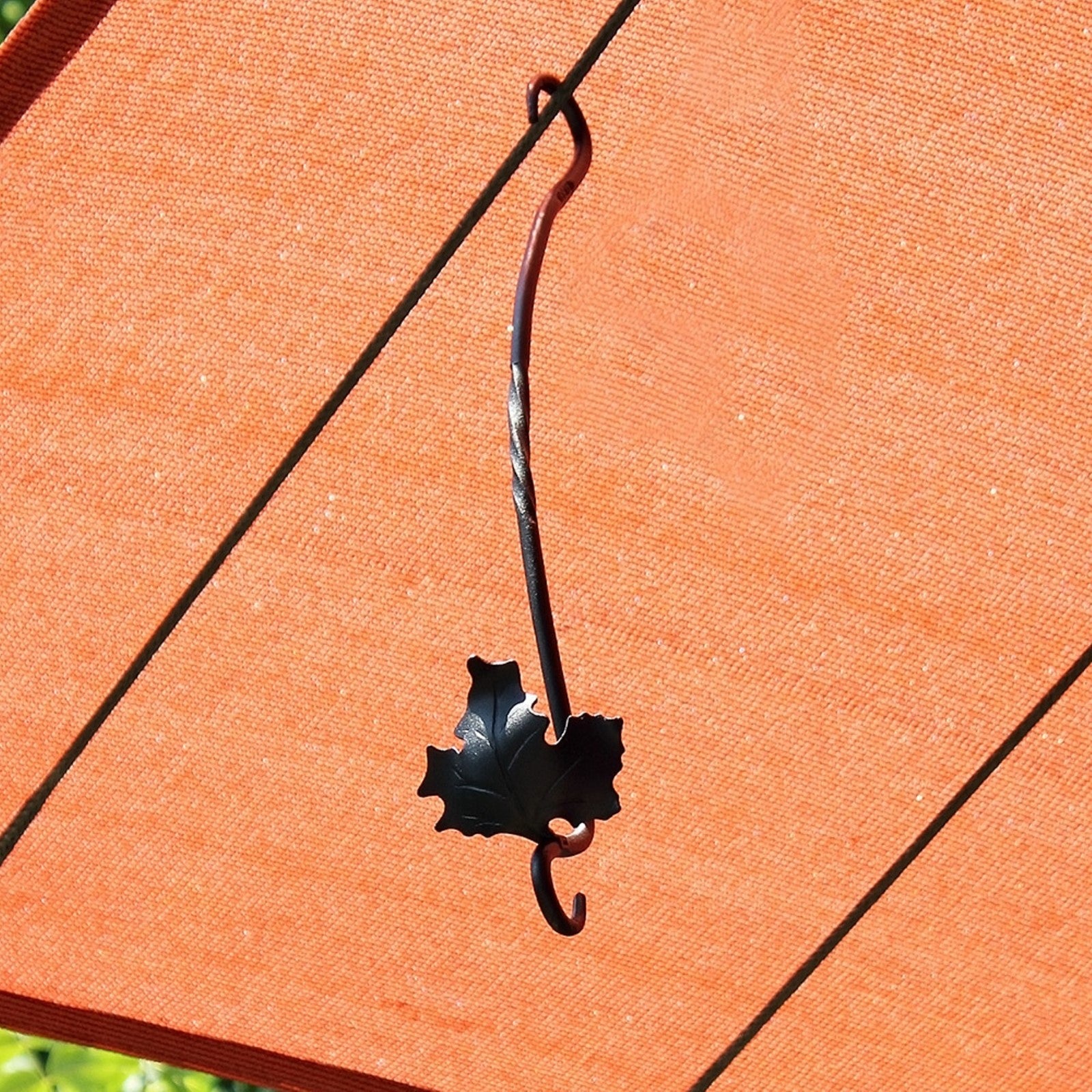 ACHLA Maple Leaf 18in Extender 2-Pack | Black Wrought Iron S-Hook | Hanging Planters & Bird Feeders | 4 x 18 x 0.5 in | Model EM-02-2