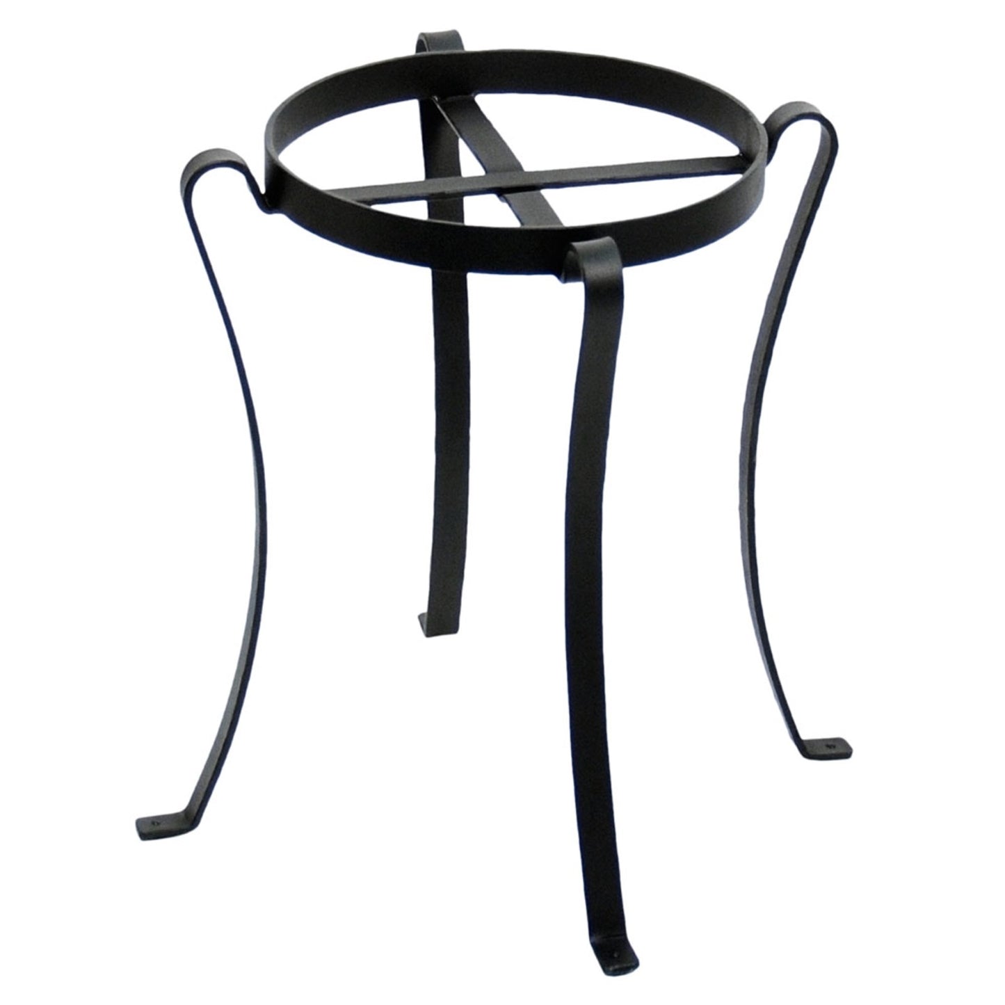 ACHLA Patio Flowerpot Stand III 17.75in Tall | Traditional Black Wrought Iron | Porch, Deck & Patio Plant Display | Model FB-03