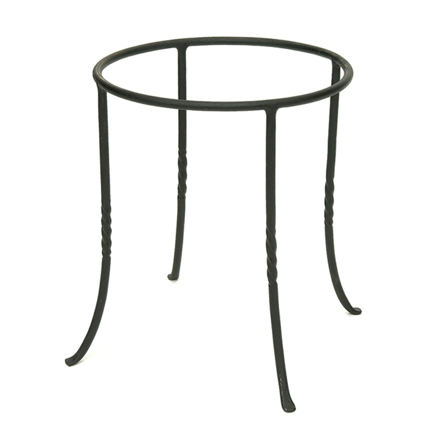 ACHLA Ring Stand 12in Round Plant Stand | Black Wrought Iron | Patio, Deck & Indoor Plant Display | 12 x 12 x 14 in | Model FB-14