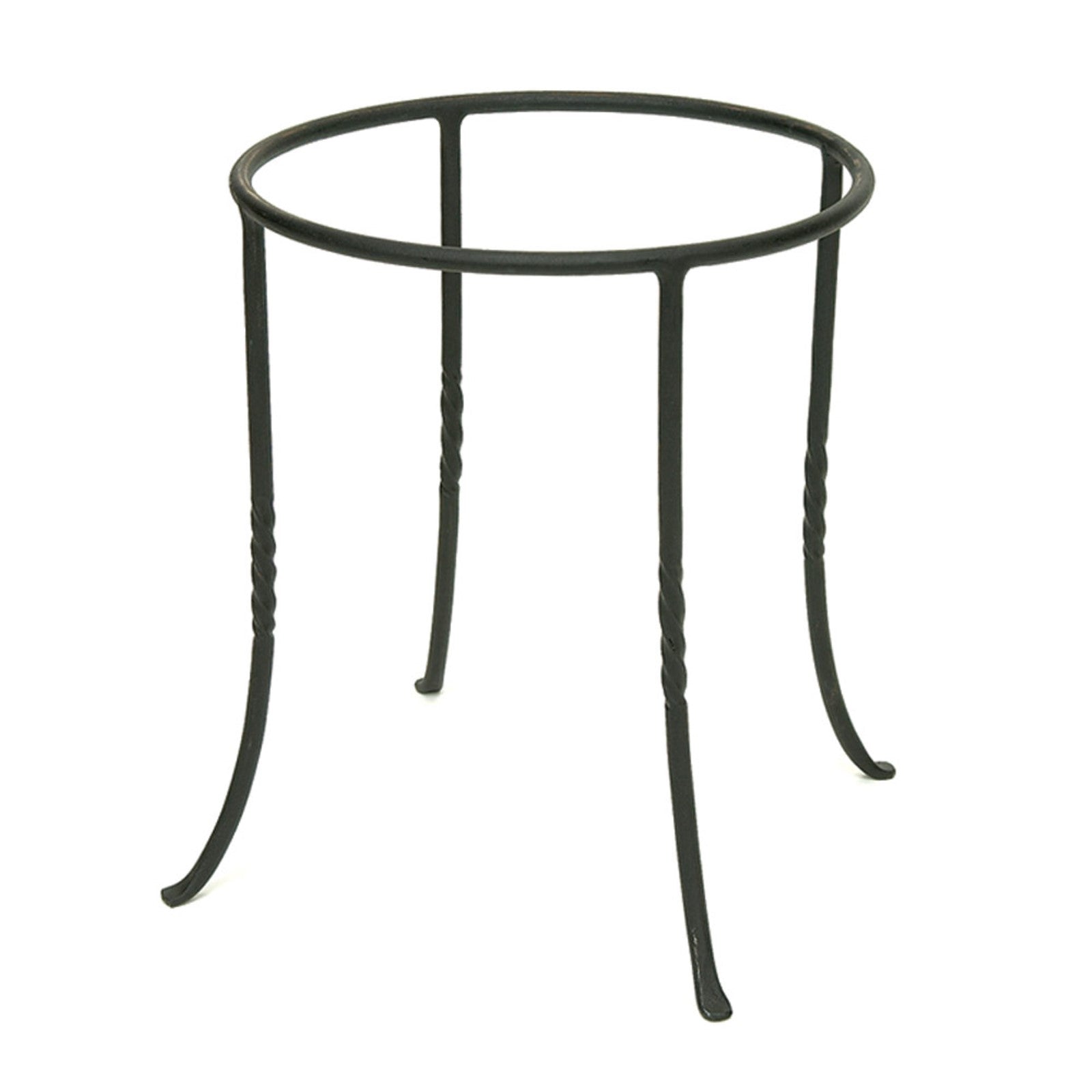 ACHLA Ring Stand 12in Round Plant Stand | Black Wrought Iron | Patio, Deck & Indoor Plant Display | 12 x 12 x 14 in | Model FB-14