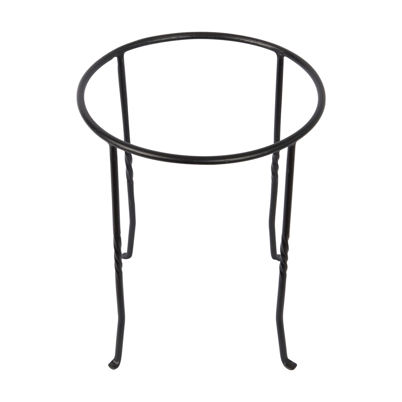 ACHLA Ring Stand 12in Round Plant Stand | Black Wrought Iron | Patio, Deck & Indoor Plant Display | 12 x 12 x 14 in | Model FB-14
